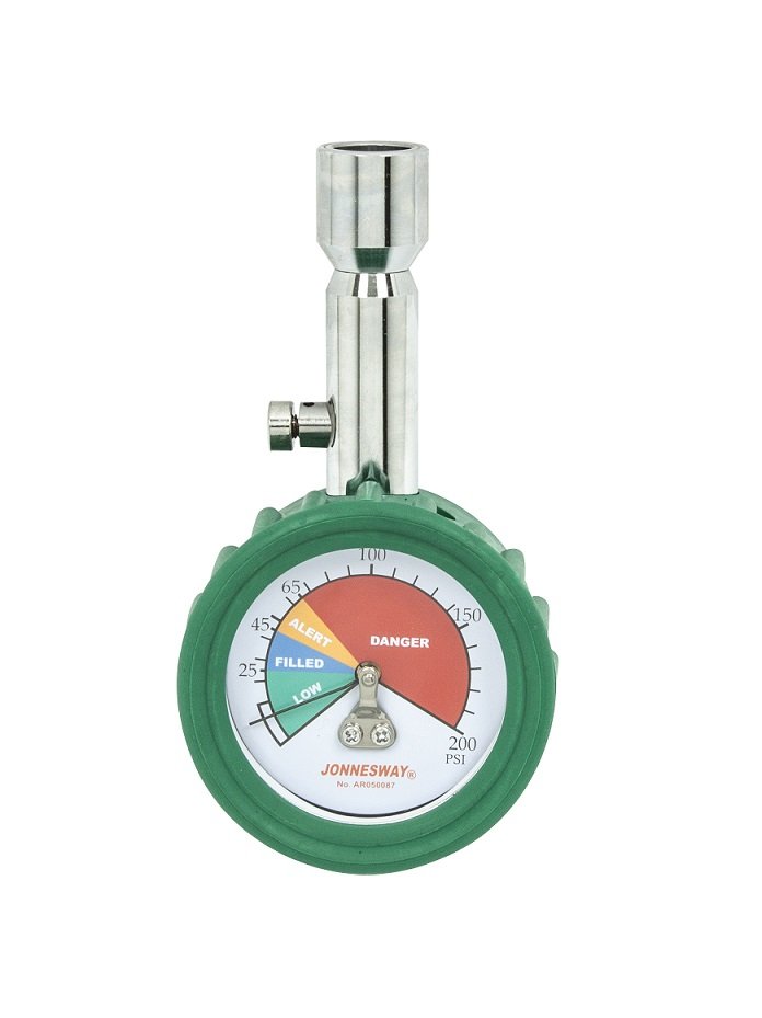 Manometr na testování tlaku chladiva v klimatizaci - JONNESWAY