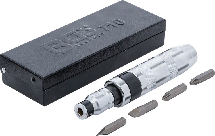 Úderový šroubovák 1/2" BGS100710 s bity a adaptérem