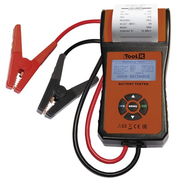 Zkoušečka baterií, startérů a alternátorů digitální s tiskárnou GYS PBT 550