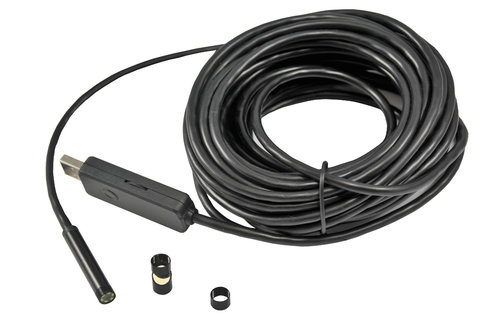 Endoskop s kamerou a USB, extra dlouhý kabel 10 m, software na CD