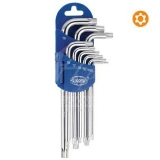 Sada torx klíčů 9 ks s vrtáním