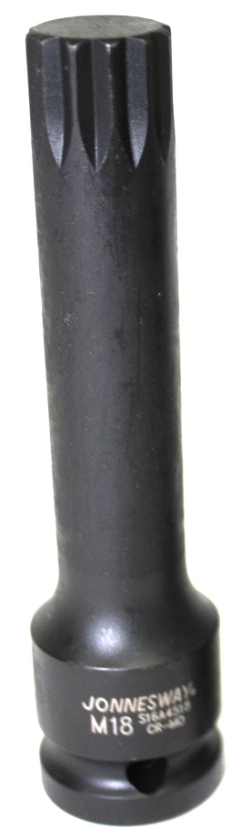 Hlavice úderová XZN M18 1/2",  délka 100 mm - JONNESWAY