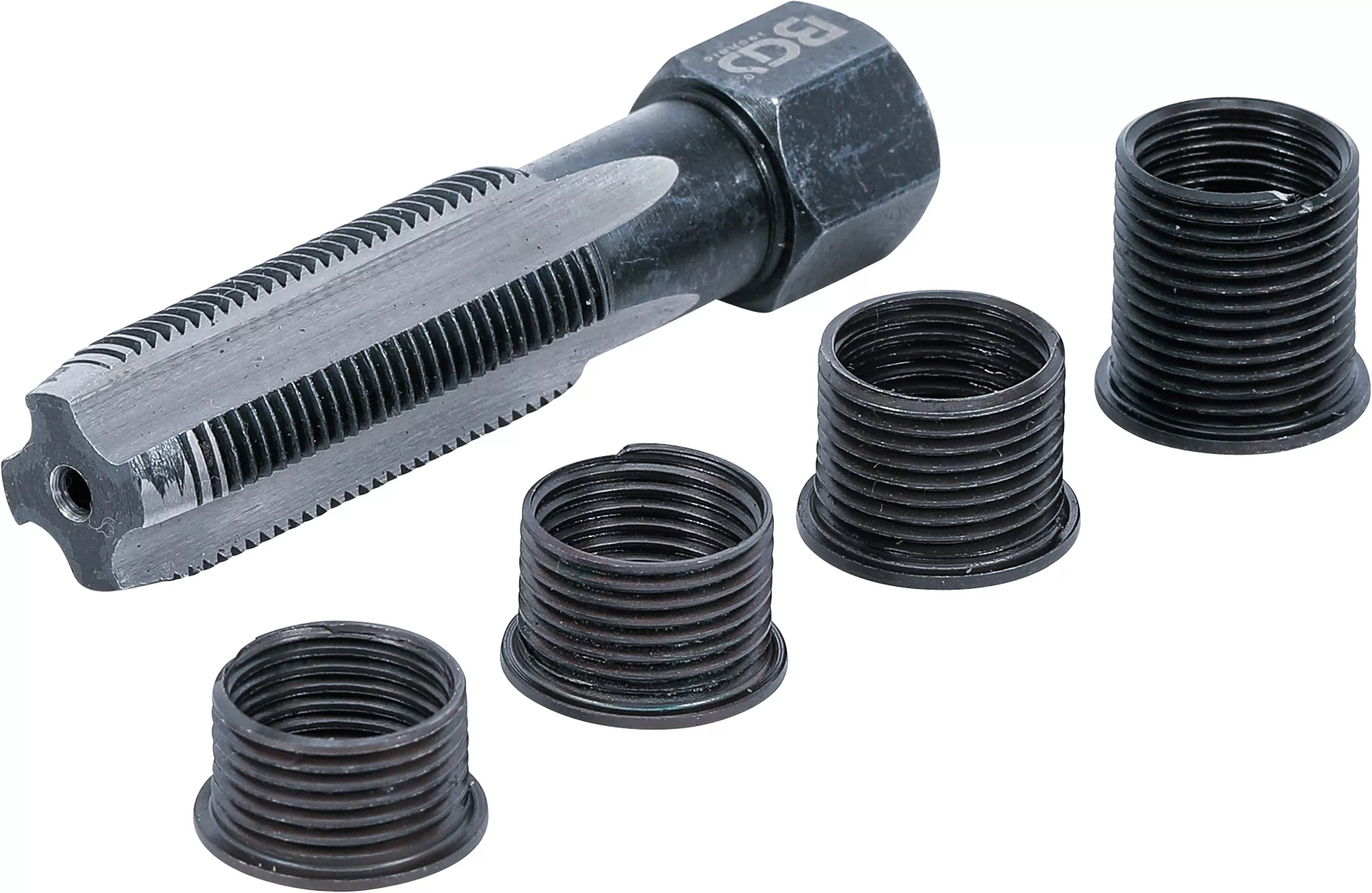 Vložkovací sada BGS100152 pro opravu závitů zapalovacích svíček M14 x 1,25 mm (5 dílů)