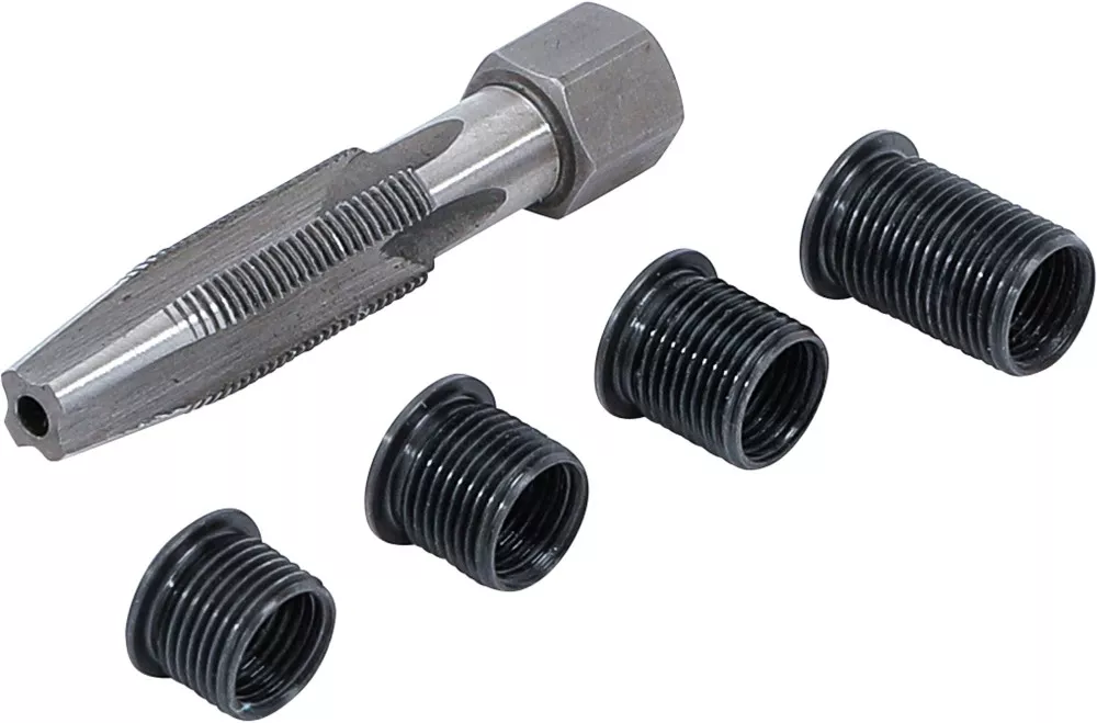 Vložkovací sada BGS100165 pro opravu závitů zapalovacích svíček M10 x 1,0 mm (5 dílů)