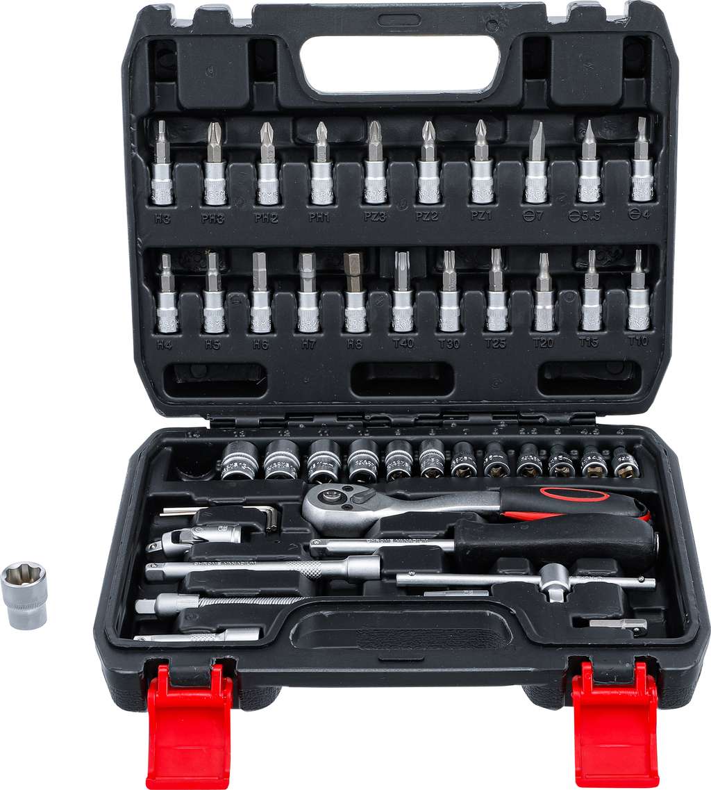 Gola sada 1/4", 4-13 mm, 46 dílů, hobby