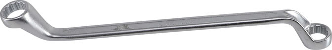 Oboustraný očkový klíč 17 x 19 mm BGS1030217, vyhnutý, DIN 838
