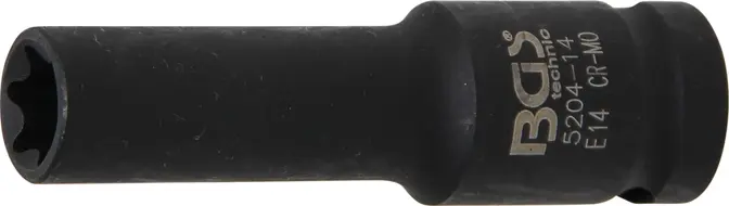 Nástrčná hlavice 1/2" E14 BGS105204-14, prodloužená, tvrzená pro E-Profil