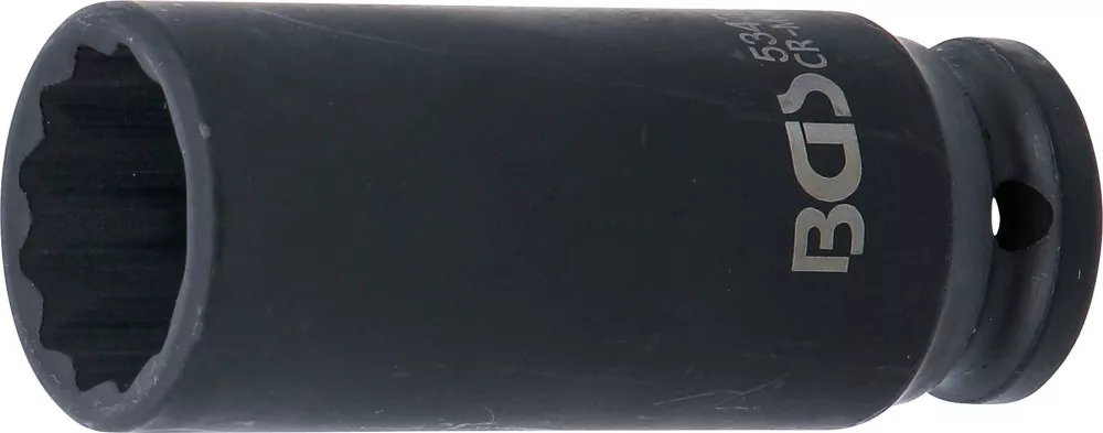 Nástrčná hlavice 1/2" 24 mm BGS105343, prodloužená, tvrzená, 12hranná