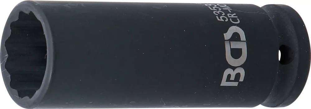 Nástrčná hlavice 1/2" 21 mm BGS105353, prodloužená, tvrzená, 12hranná