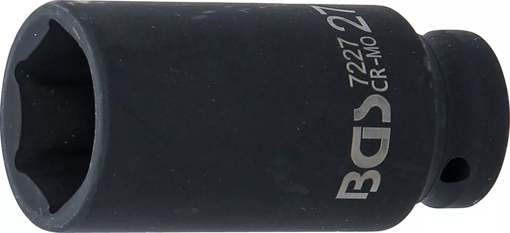 Nástrčná hlavice 1/2" 27 mm BGS107227, prodloužená, tvrzená, Pro Torque