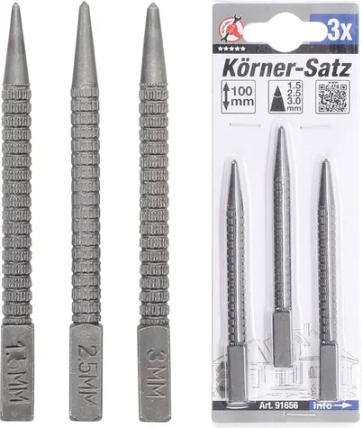Důlčíky Kraftmann BGS1091656 Sada 3 ks