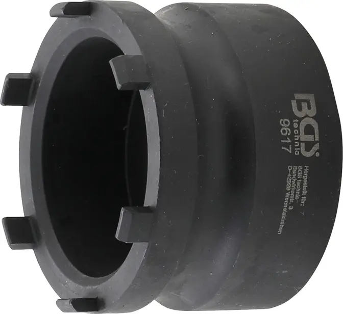 Zástrčný klíč 3/4" na stavěcí matice náboje kol BGS109617 Čepy na vnější straně. Pro Mercedes-Benz, Nissan, Opel, Renault, VW