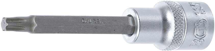 Hlavice zástrčná 1/2" T-profil T40 x 100 mm 