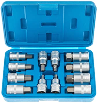 Zástrčné hlavice Imbus 1/2", H5 - H22, 12 ks - SATRA