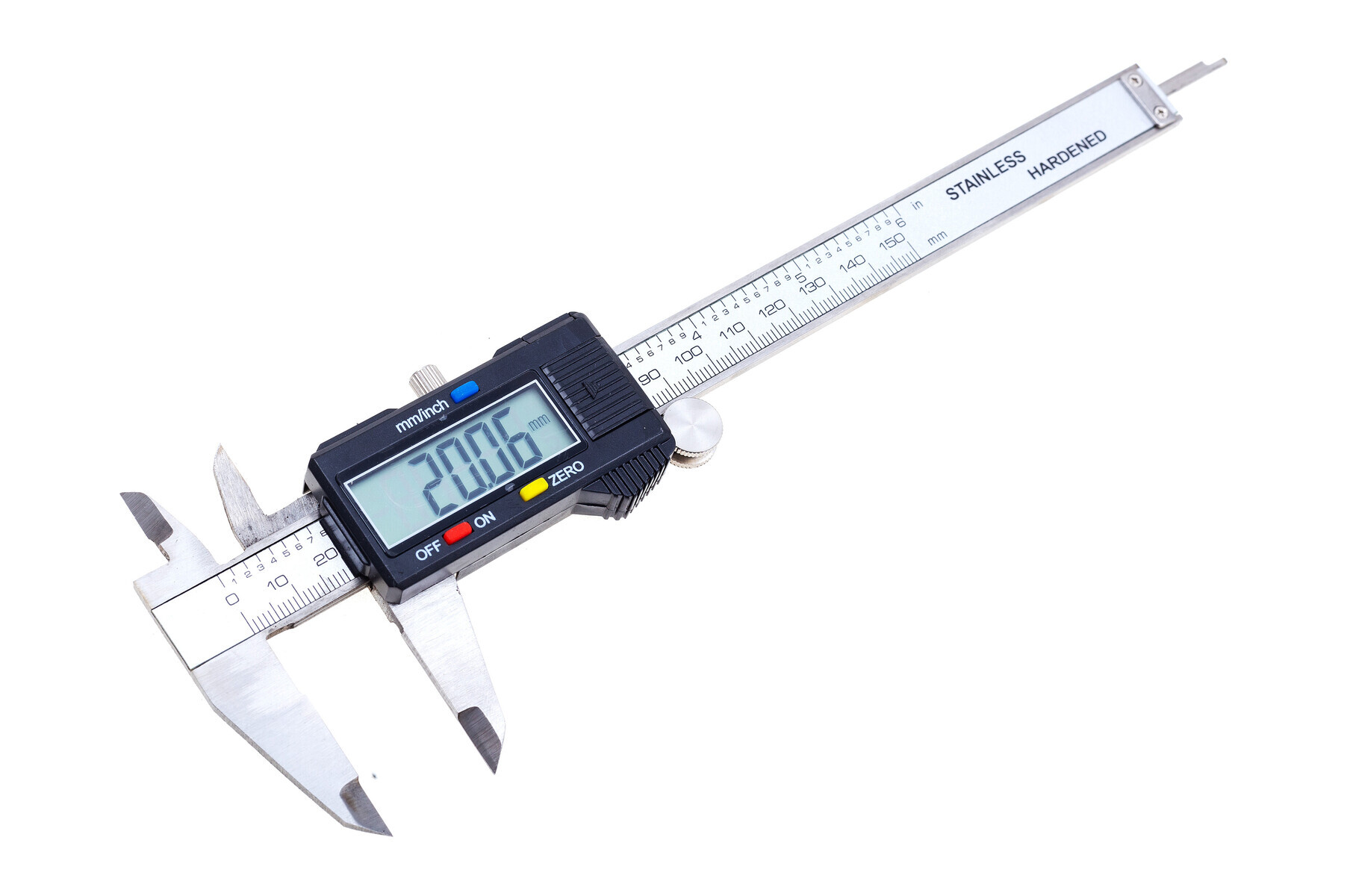 Digitální posuvné měřidlo (tzv. šuplera), 0-150 mm x 0,01 mm - QUATROS