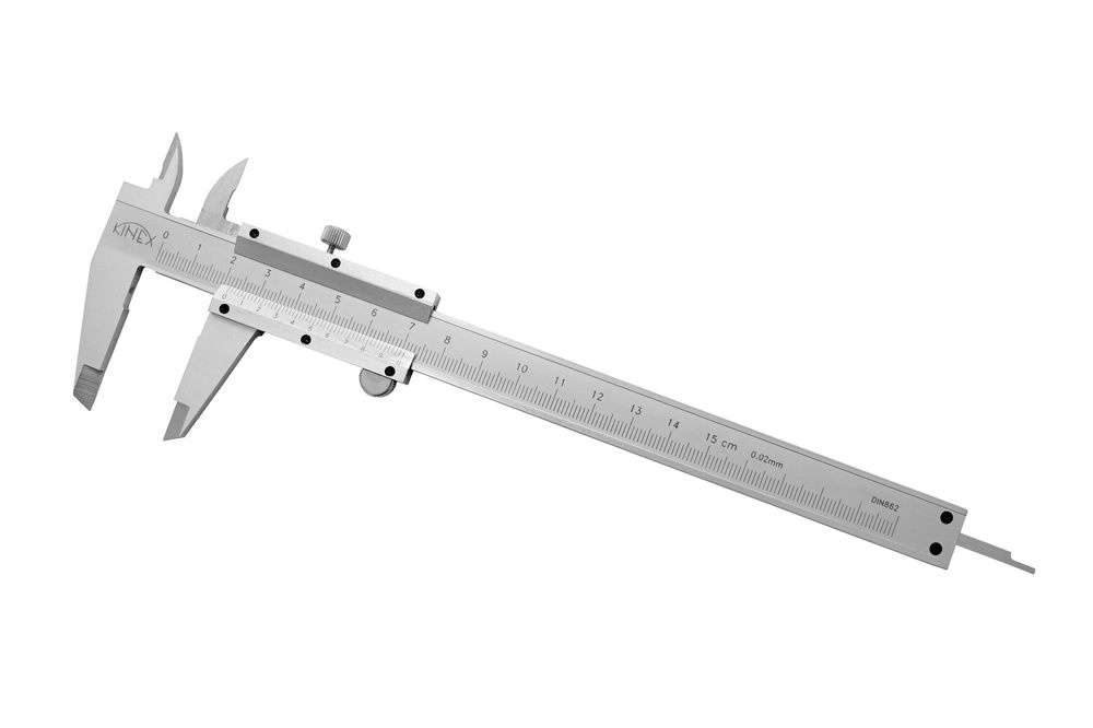 Posuvné měřítko Kinex s hloubkoměrem a vnitřním měřením (150/40, 0,02 mm)