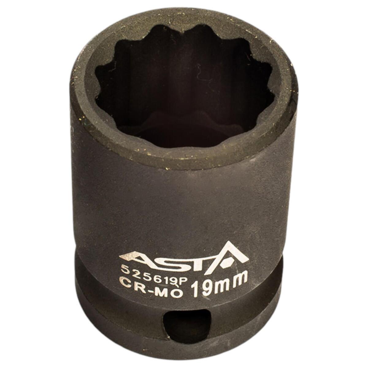 Hlavice nástrčná úderová 19mm 1/2", 12hranné- ASTA 