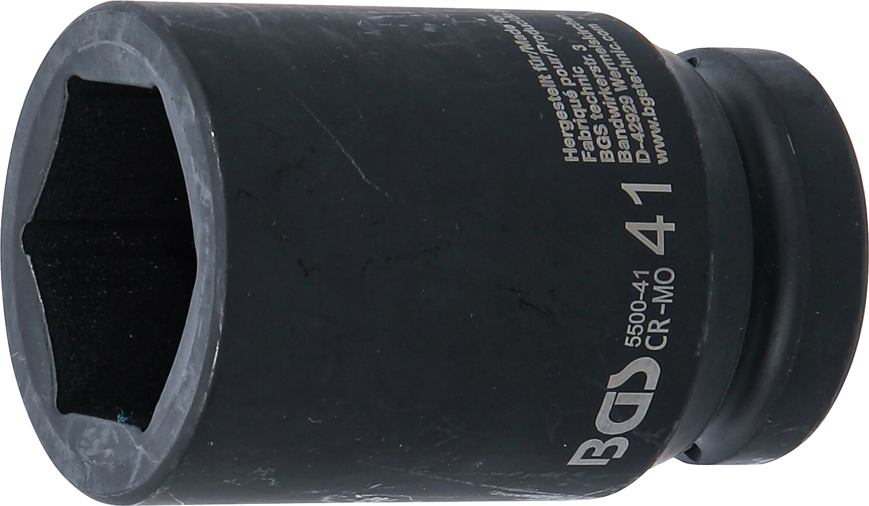 Nástrčná hlavice 1" 41 mm BGS105500-41, prodloužená, tvrzená, Pro Torque (BGS105500-41)