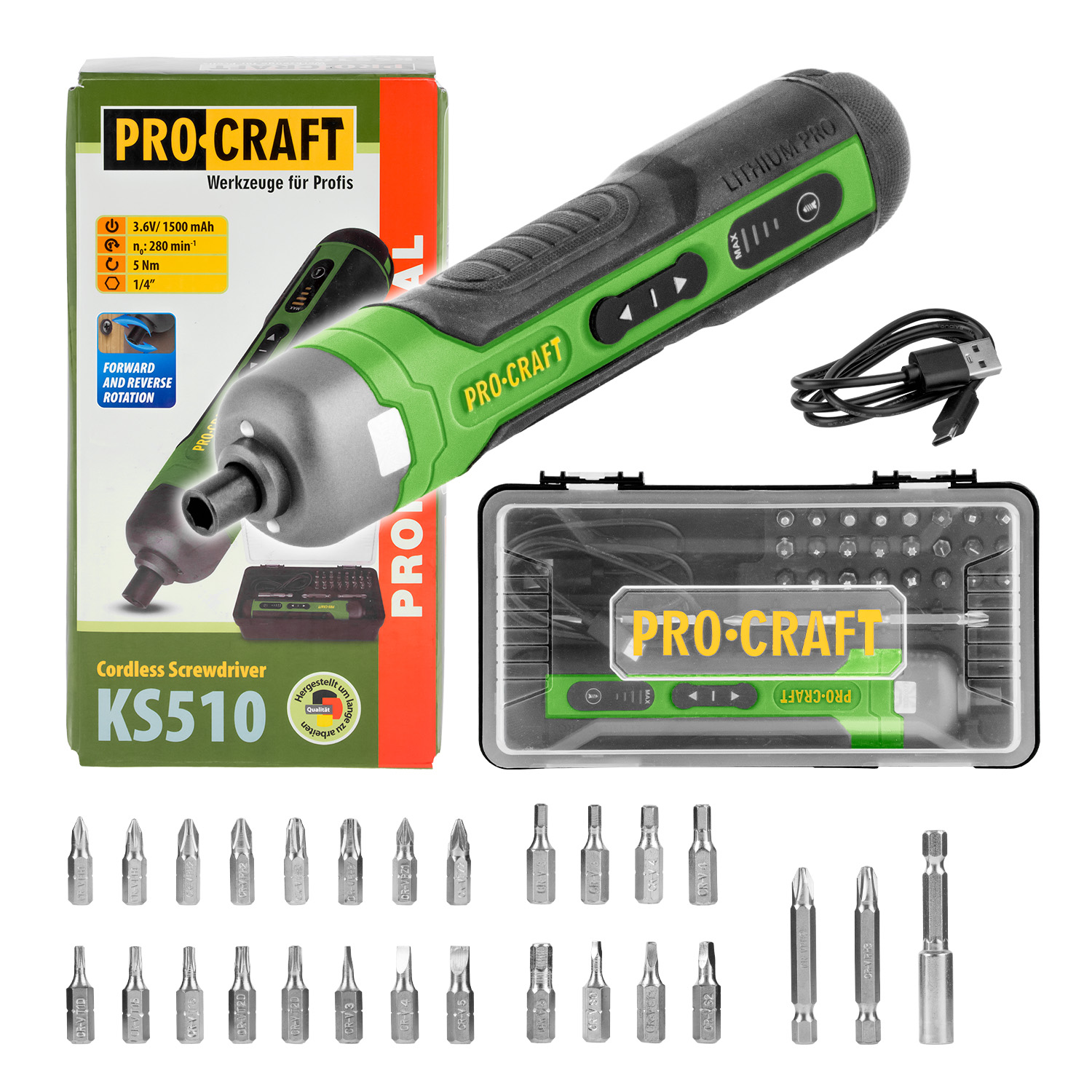 Aku šroubovák Procraft KS510