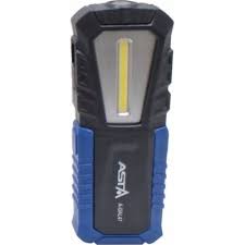 Dílenská montážní lampa COB LED, 240 lm, nabíjecí, s magnetem a háčky - ASTA 