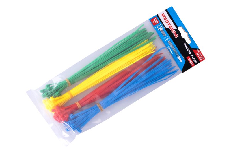 Pásky vázací WESTBERG 200x3.6mm 100ks barevné